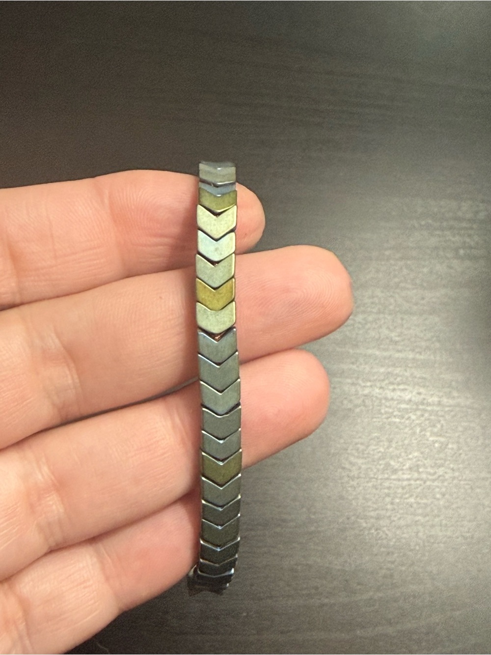 Multicolor Chevron Link Bracelet - Women Jewelry